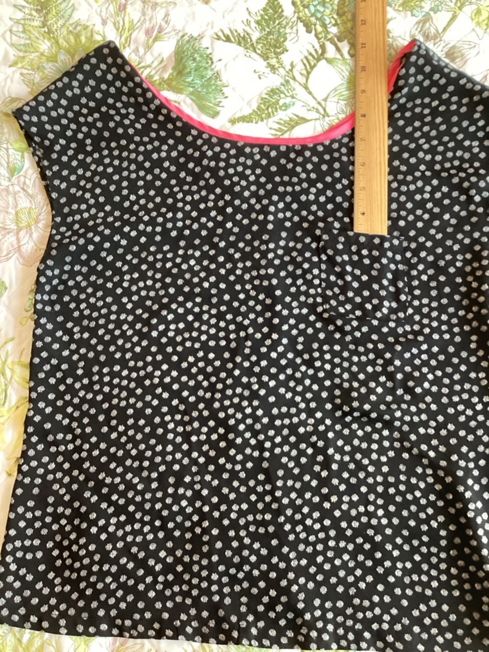 a.n.a Black and White Dot Shell with Pink Trim